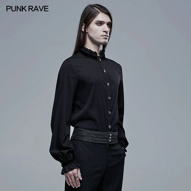 WY-1345CCM 2021 Goth Simple Shirt For Men - Image 2