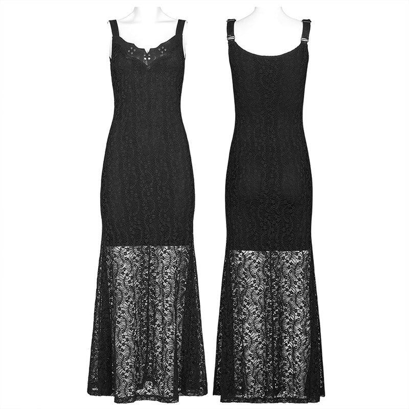 WQ-546LQF 2022 Goth daily slip dress - Image 4