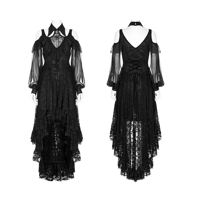WQ-605LQF 2023 Goth lace dress - Image 4