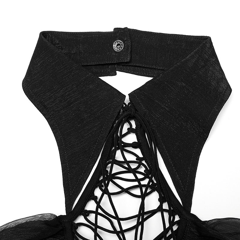 WQ-605LQF 2023 Goth lace dress - Image 5