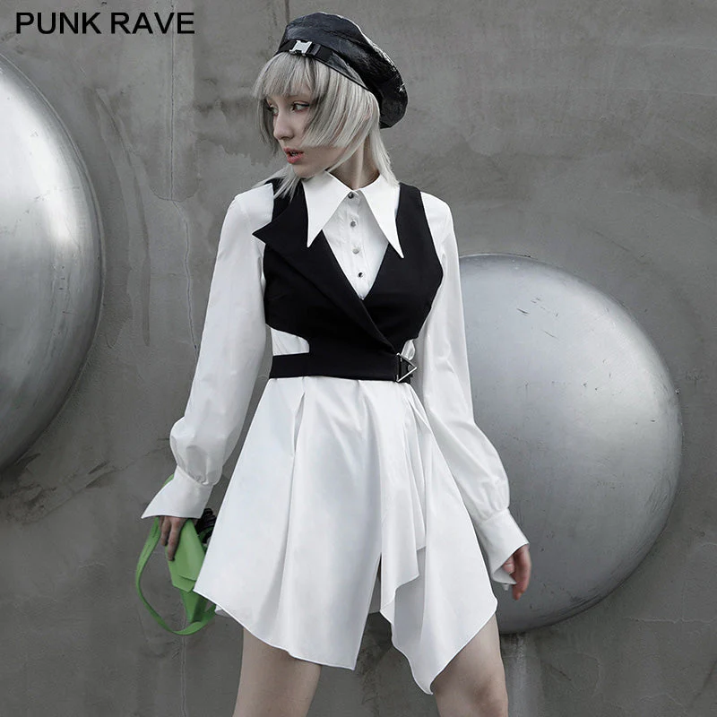 OPQ-934LQF Asymmetric lower hem shirtdress - Image 3