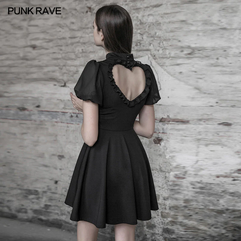 OPQ-511LQF Back love hollow dress - Image 3