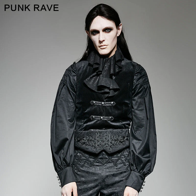 S-188 Big Plate Velvet Button Noble Temperament Gothic Corset - Image 7