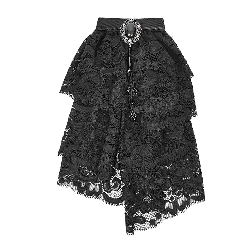 S-173 black Fashion Men Shirt Fancy Lace Purple Neck Ties Accessories - Image 4