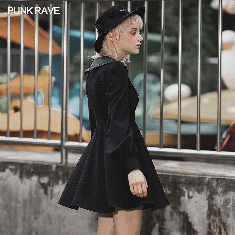 OPQ-672LQF black Nun style abstinence dress - Image 2