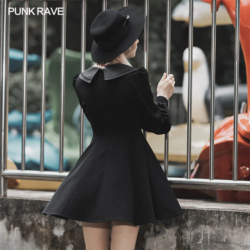 OPQ-672LQF black Nun style abstinence dress - Image 3