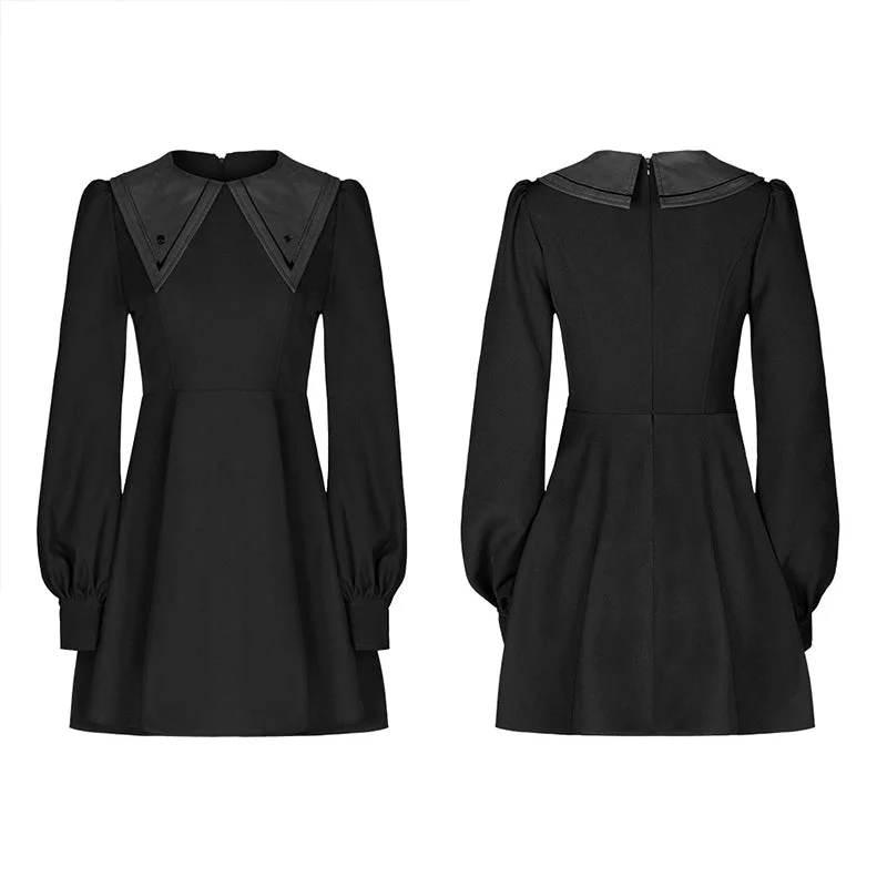 OPQ-672LQF black Nun style abstinence dress - Image 4