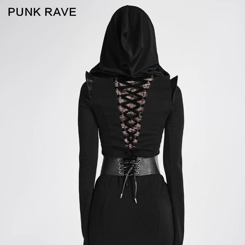 S-183 black Waistcoat Corset Gothic Accessories With Pattern - Image 3