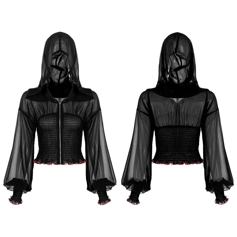 OPY-461XDF Chiffon tight waist short sunlight proof jacket - Image 4