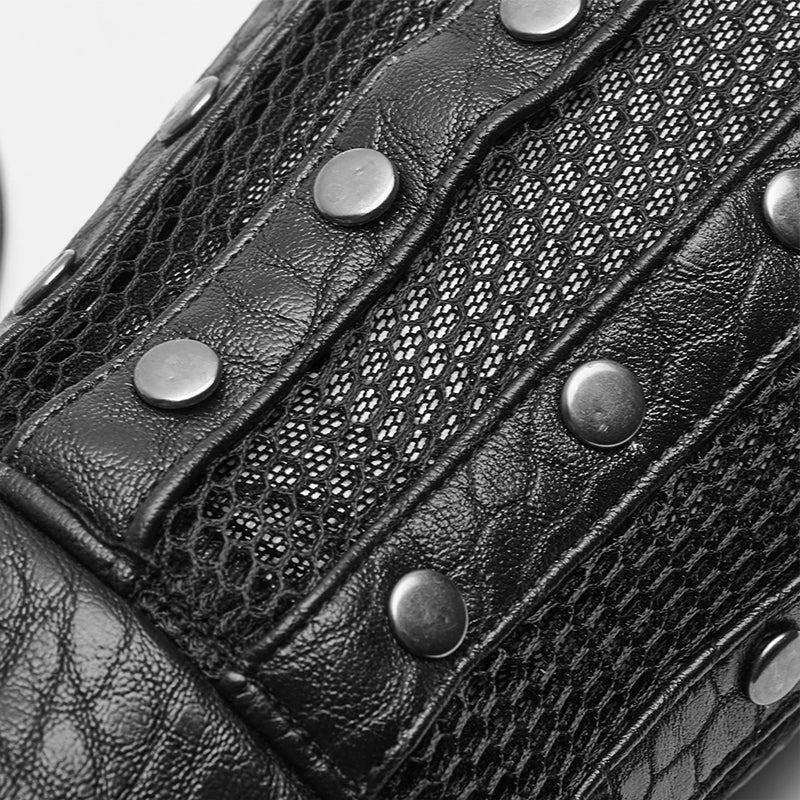 WS-314 Chinese Style Texture Leather Plate Gloves - Image 4