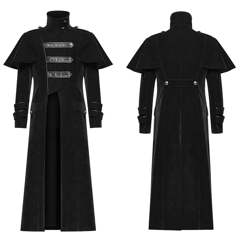 WY-1087XCM Cloak Military Uniform Long Coat - Image 3