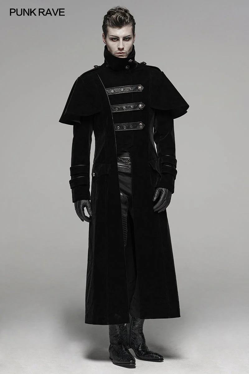 WY-1087XCM Cloak Military Uniform Long Coat - Image 5