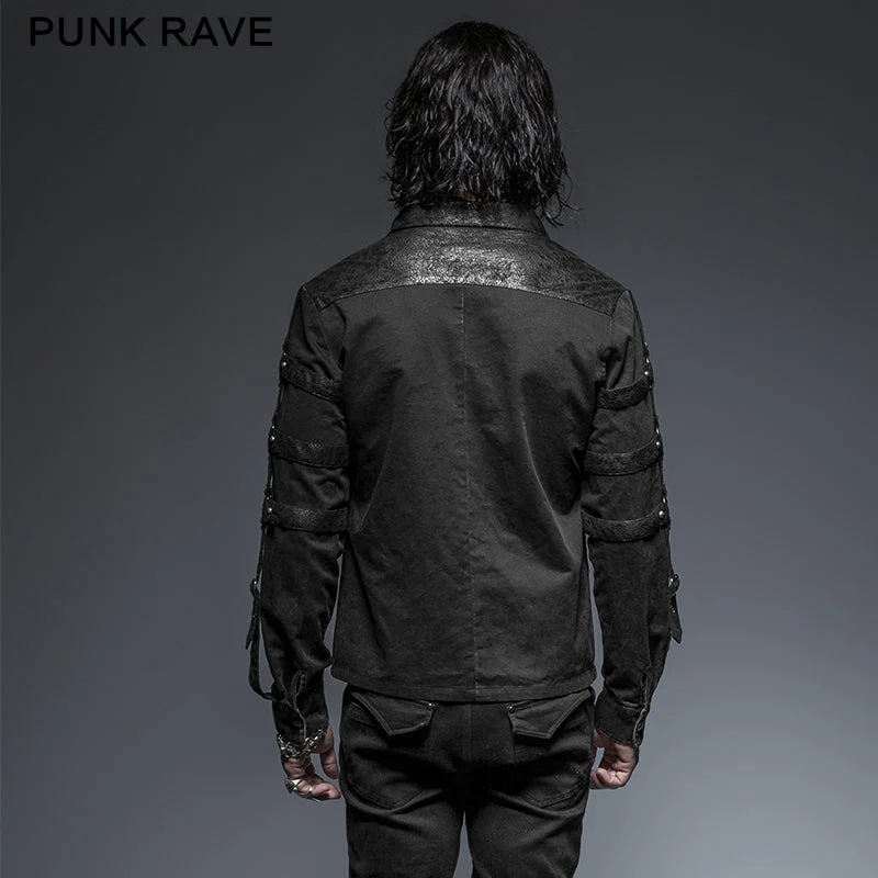 Y-644 Coffee Punk And Rock Punk Shirts With Long Sleeve - Image 2