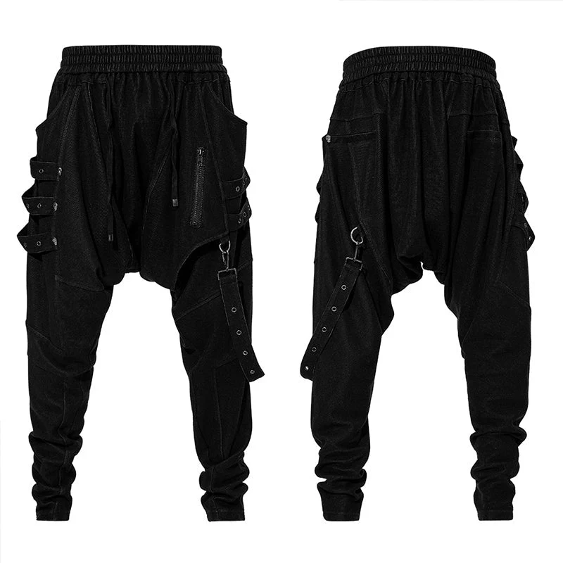 WK-520XCM Post-apocalyptic style loose crotch pants - Image 4