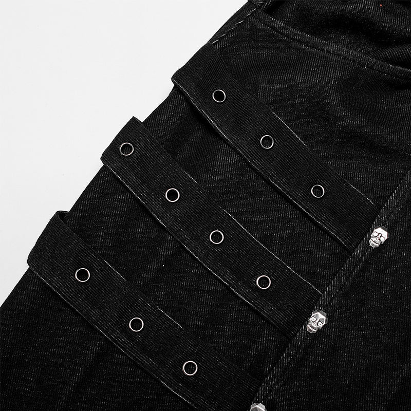 WK-520XCM Post-apocalyptic style loose crotch pants - Image 5