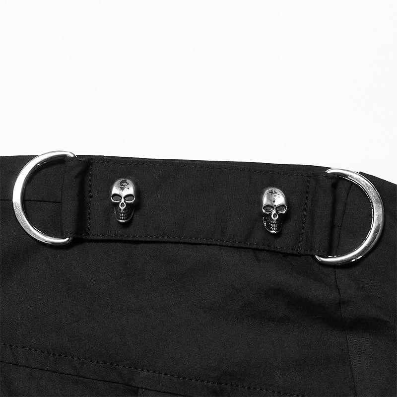 WY-1362DQM Punk Asymmetric Shirt - Image 10