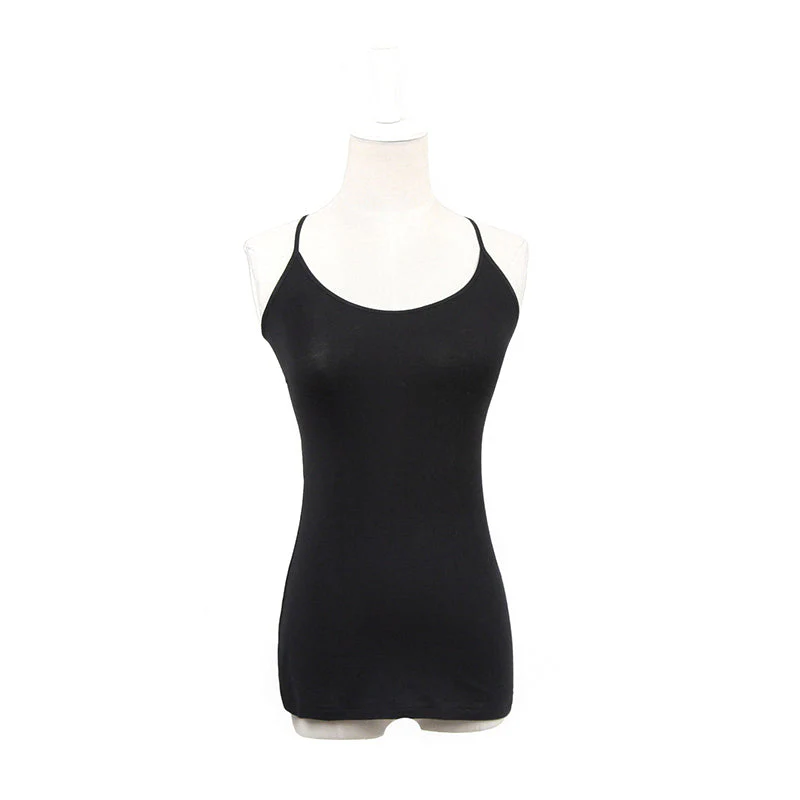 T-296 Cotton Sleeveless Sexy Open Back Elegant Fashion Punk Vest - Image 4