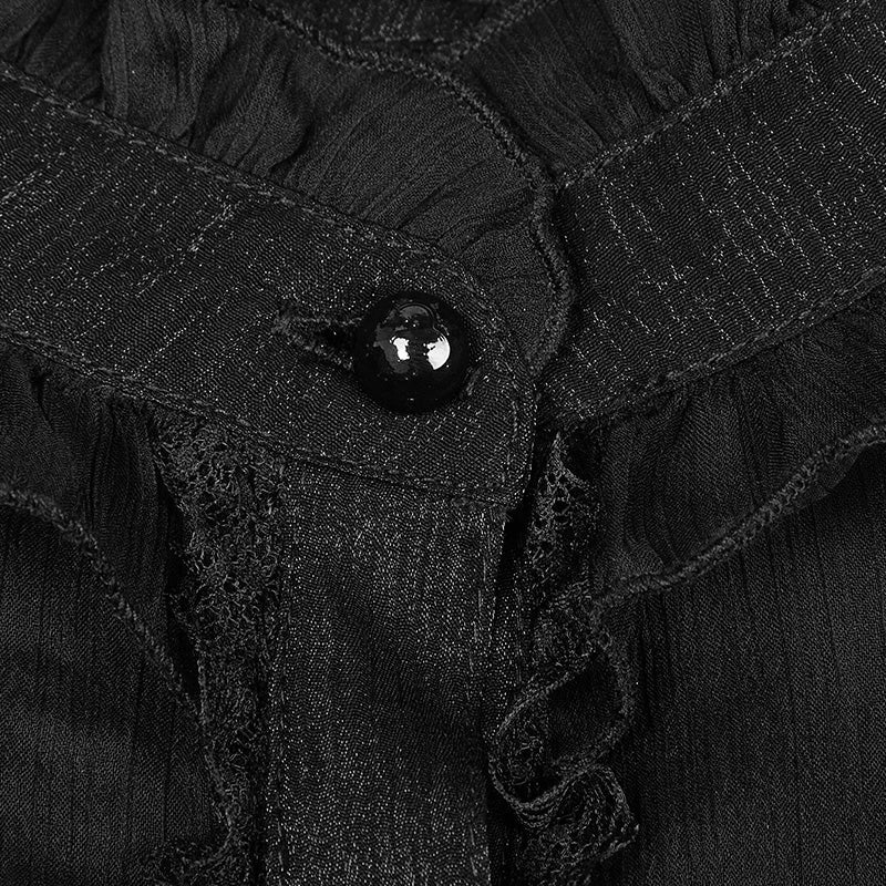 WLY-074 Cute Lolita Style Gothic Shirt Bubble Sleeves Blouse - Image 5