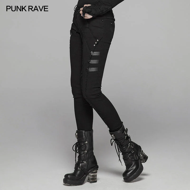 WK-345 Cyber Skinny Trousers For Women - Image 2