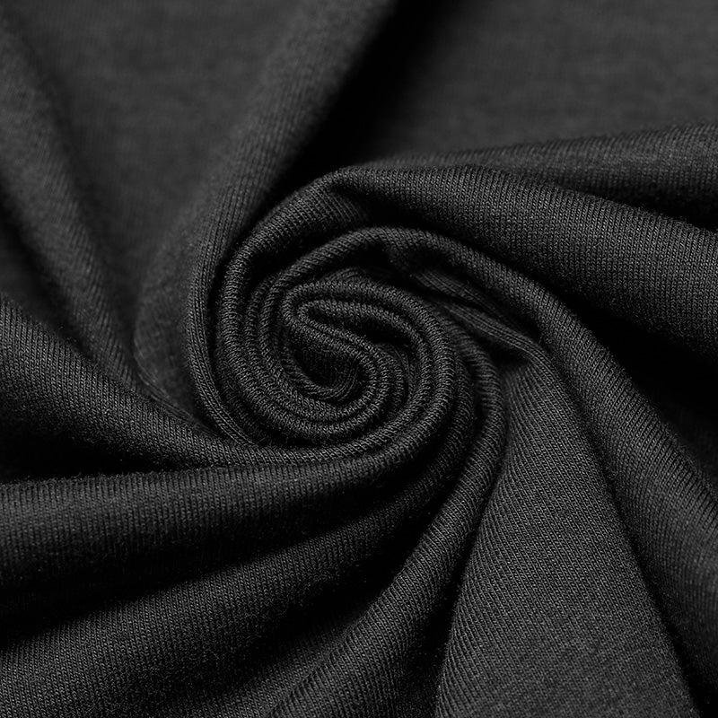 OQ-398 Daily Dark Punk Spaghetti Straps Asymmetrical Mesh Dress - Image 5
