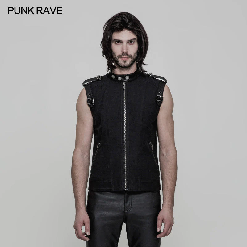 OY-858 Daily Simple Fashion Punk Vest For Men