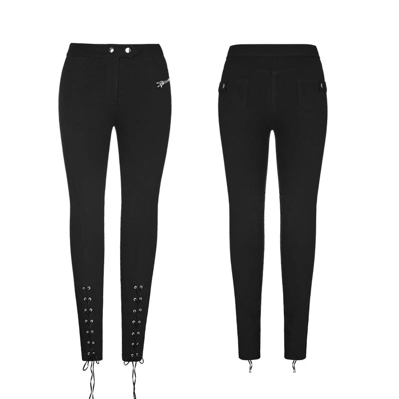 OPK-145 Daily Stretchy Punk Pants Skinny Leggings - Image 4