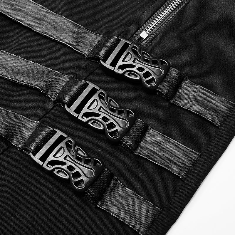 WK-478XCM Dark Elastic Woven Long Pants - Image 5