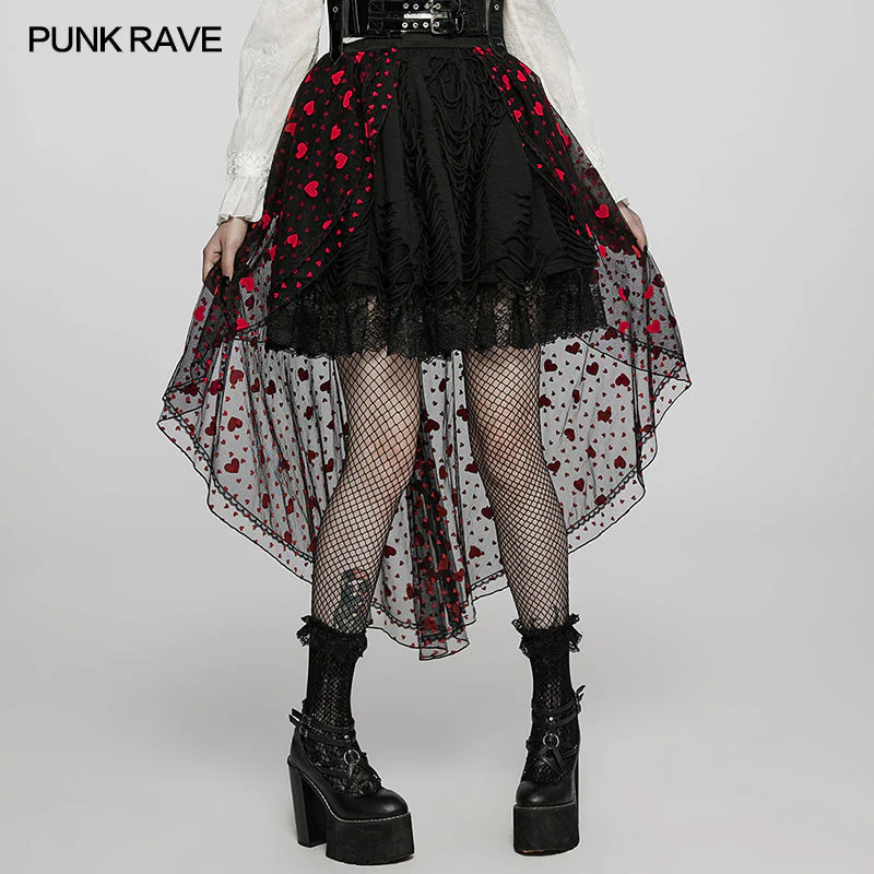WLQ-103BQF Dark Lolita Skirt Cover - Image 6