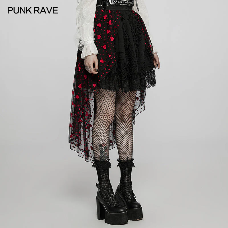 WLQ-103BQF Dark Lolita Skirt Cover - Image 7