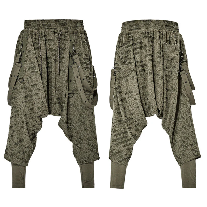 WK-525DQM Dark loose crotch pants - Image 4