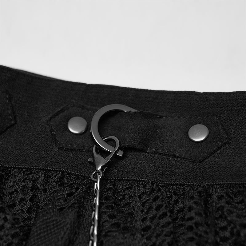 DQ-512BQF Dark night Gothic Lace Skirt - Image 5