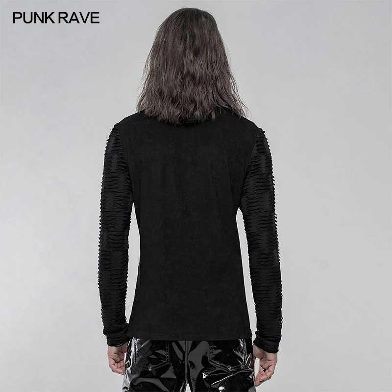 WT-636TCM Dark Texture Long Sleeve T-shirt - Image 3