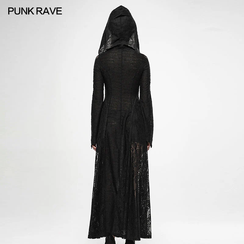WY-1143 Darkmoon Cage Yarn Long Coat - Image 4