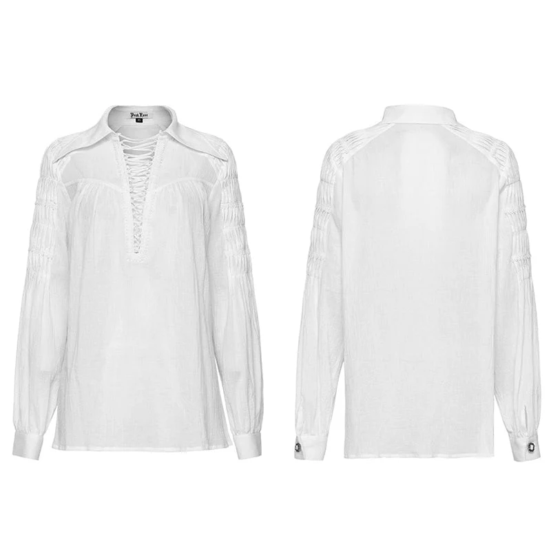 WY-1526CCF Deep V-neck Goth Shirt - Image 9