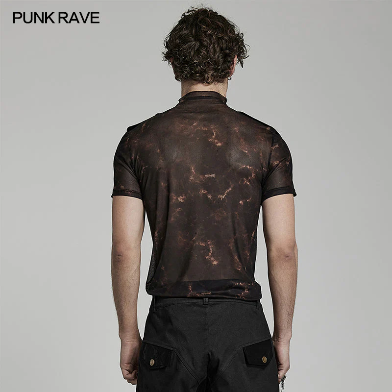 WT-802DQM Doomsday printed mesh T-shirt - Image 3