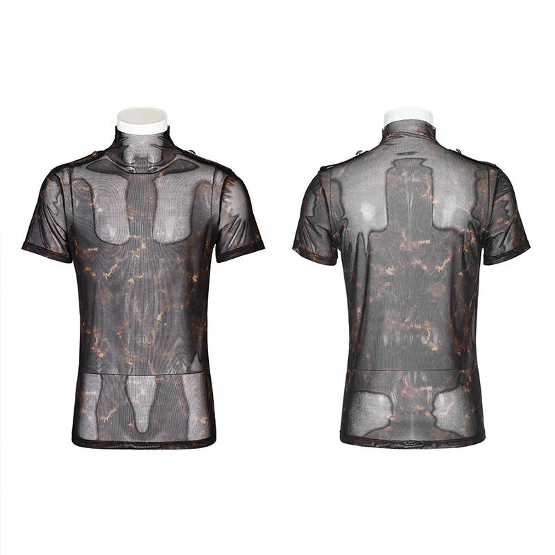 WT-802DQM Doomsday printed mesh T-shirt - Image 4