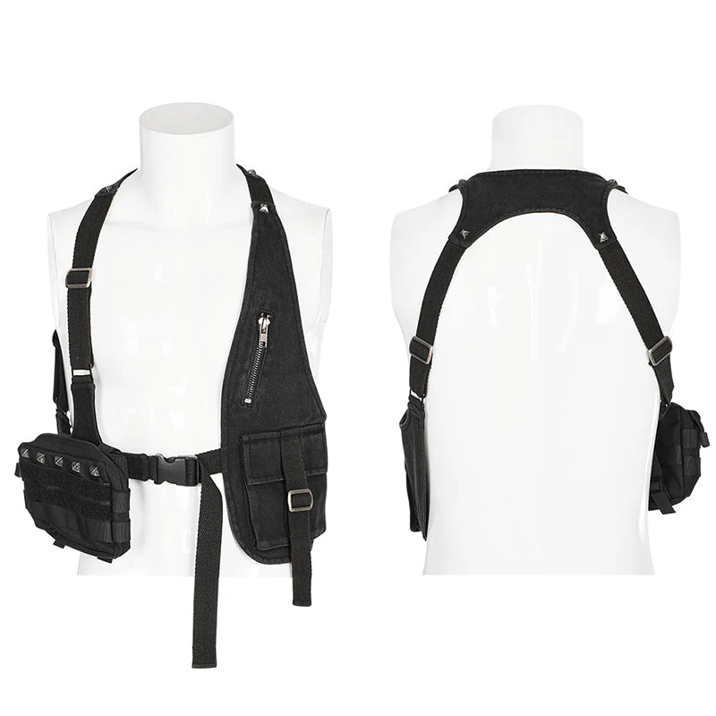 WY-1517MJM Doomsday punk vest bag - Image 4