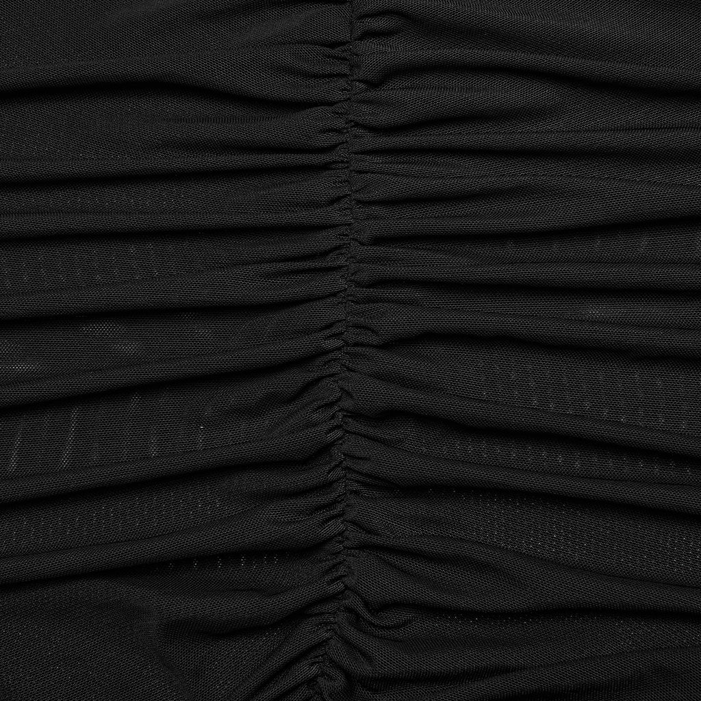 DT-800TCF Gothic Ruched Skeleton Sheer Long Sleeve T-Shirt - Image 30