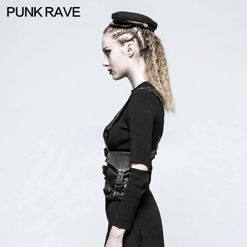 S-217 Exquisite Punk Accessories Multiple Eyelets Steampunk Suspenders - Image 2