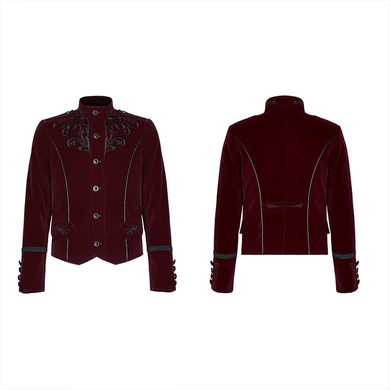 WY-1269LDM Exquisitely embroidered gothic jacket - Image 6