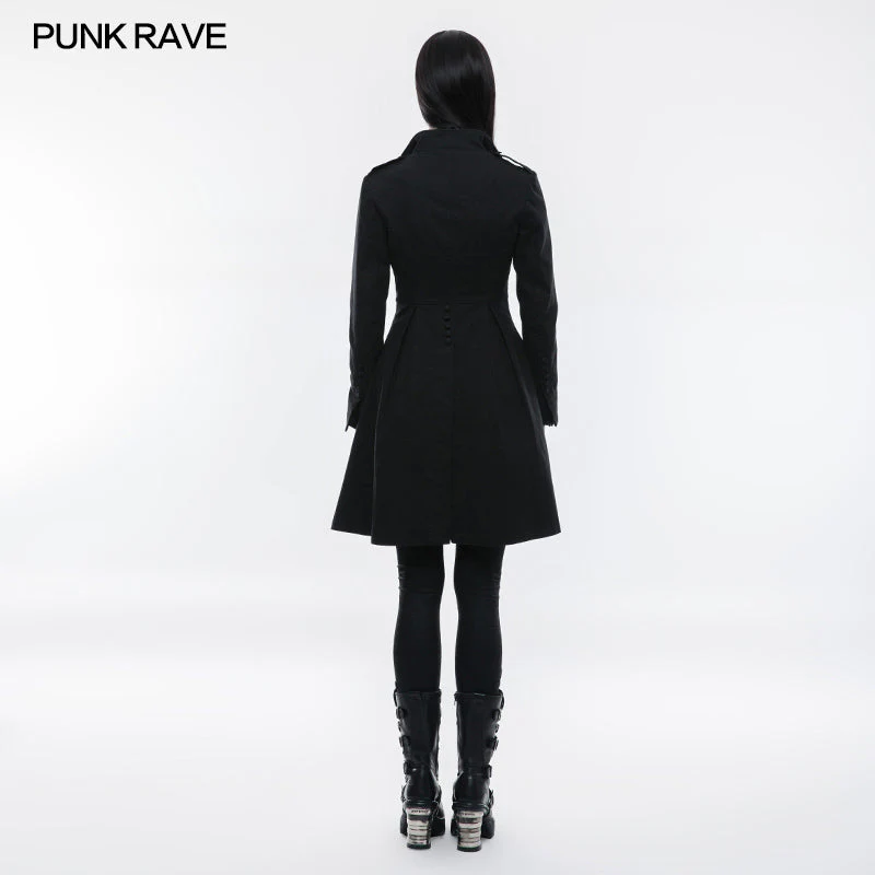 OY-840 Fashion Casual Crisp Cotton Fabric Punk Jacket For Women - Image 3
