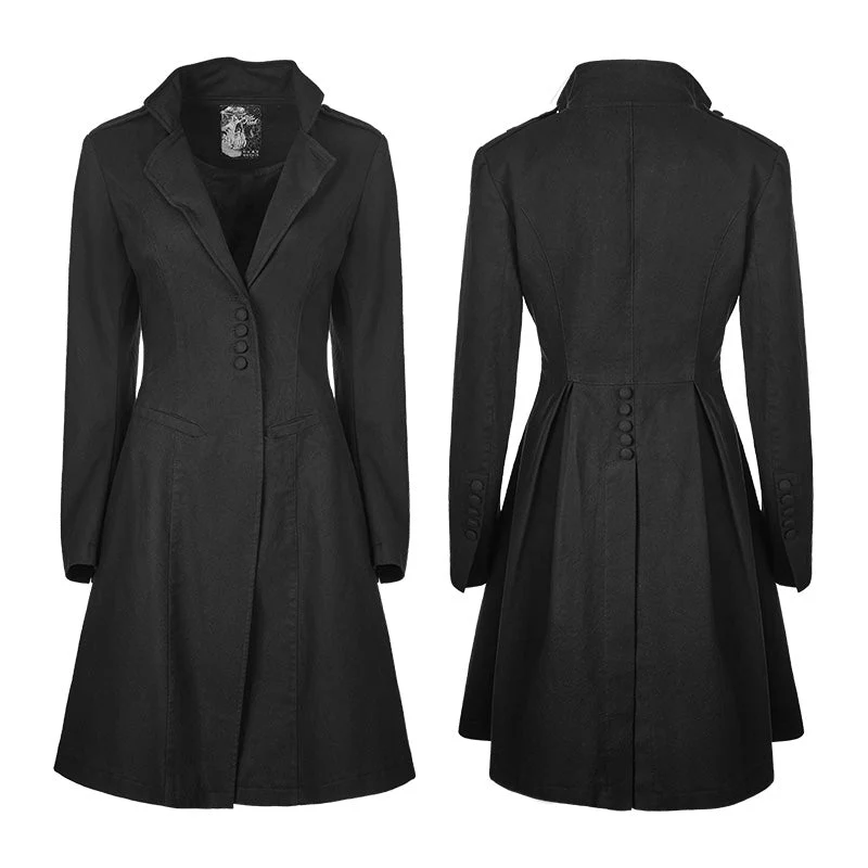 OY-840 Fashion Casual Crisp Cotton Fabric Punk Jacket For Women - Image 4
