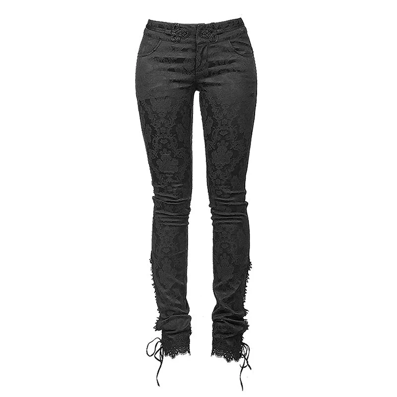 K-164 Decorative Pattern For Fashion Ladies Gothic Pants - Image 4