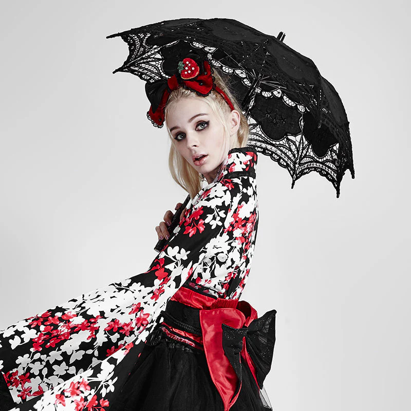 S-083 Fashion Lolita Style black Umbrella Accessories - Image 2