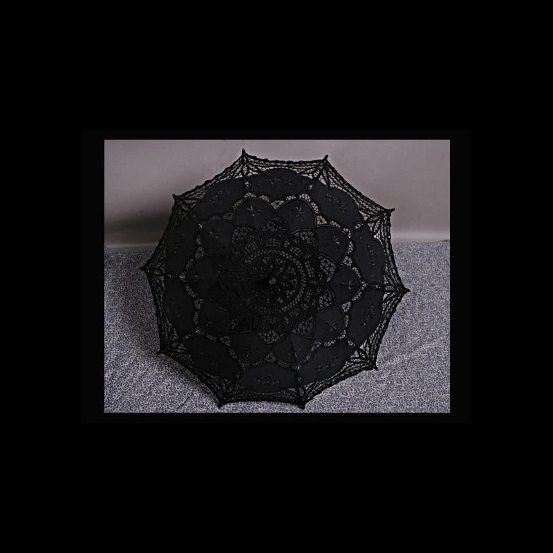 S-083 Fashion Lolita Style black Umbrella Accessories - Image 4