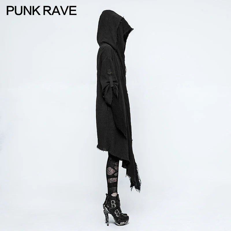 OPY-228 Fashion Loose Death black Punk Hoodies Coat For Women - Image 2