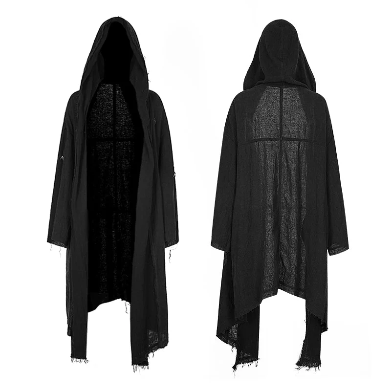 OPY-228 Fashion Loose Death black Punk Hoodies Coat For Women - Image 4
