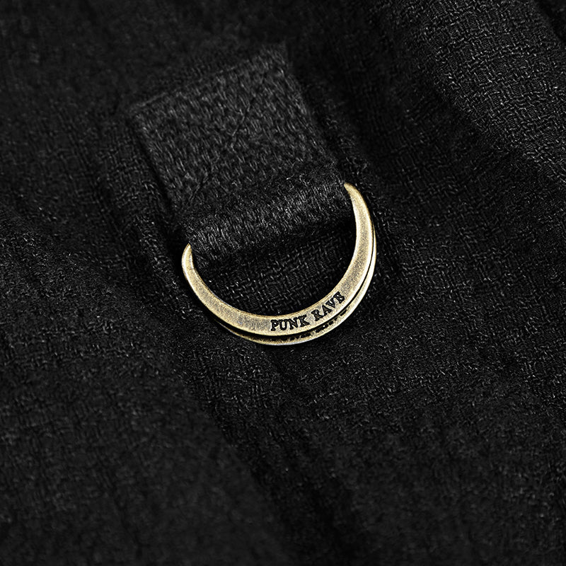 OPY-228 Fashion Loose Death black Punk Hoodies Coat For Women - Image 5