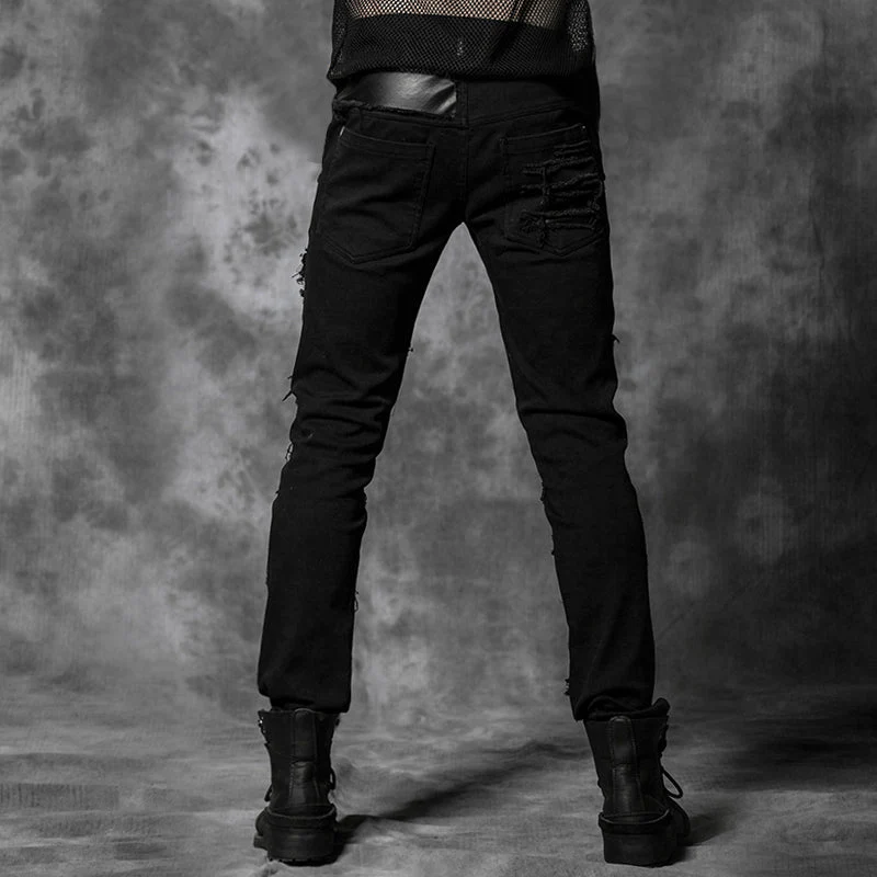 K-179 Fashion New Design Sexy Denim Harem Jean Punk Pants - Image 2