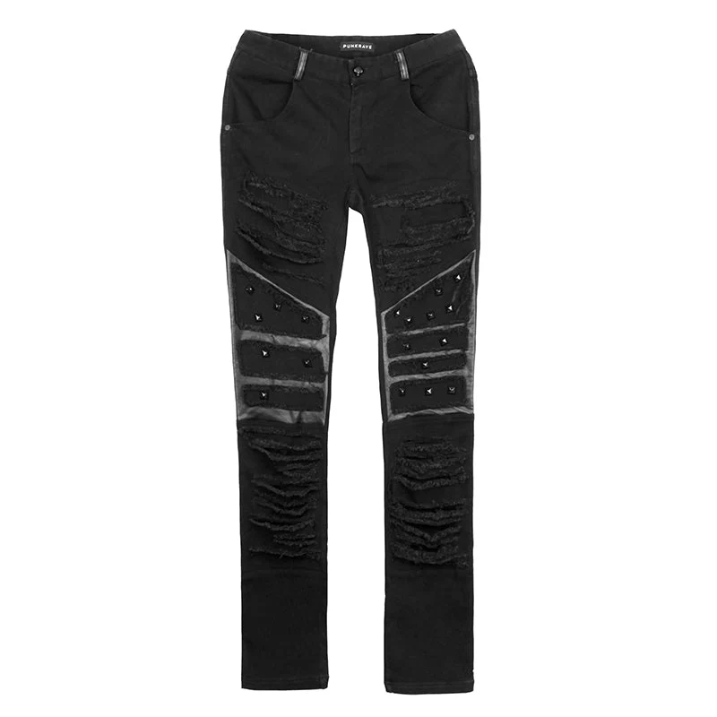 K-179 Fashion New Design Sexy Denim Harem Jean Punk Pants - Image 4